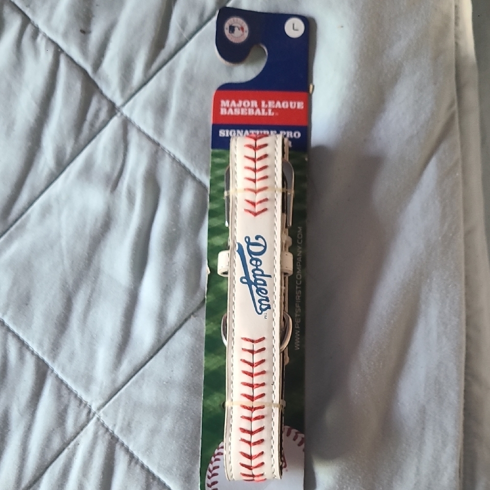 Dodgers Baseball Dog Collar